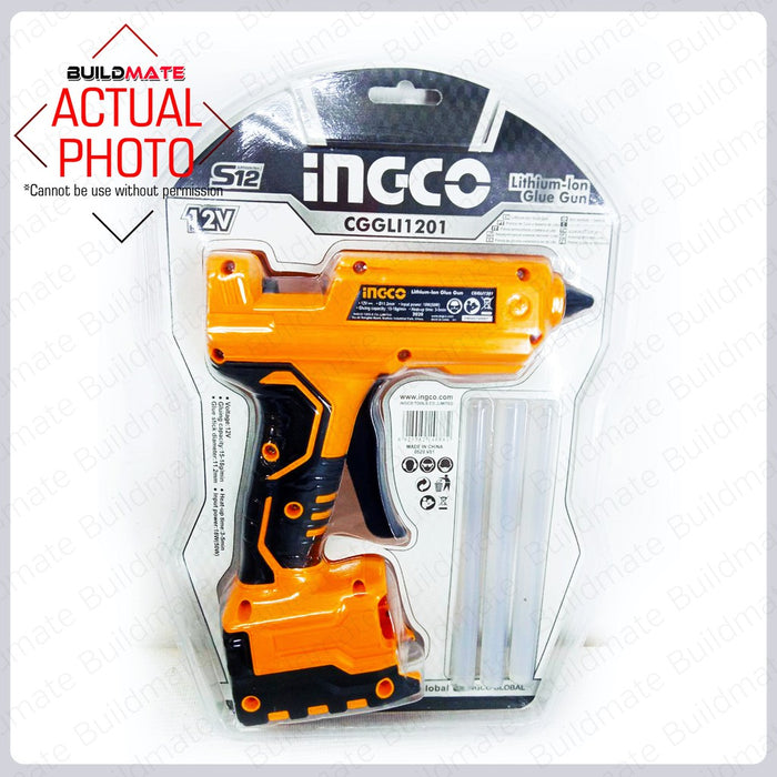 INGCO Cordless Glue Gun 12V S12 Series CGGLI1201 •BUILDMATE• ICPT
