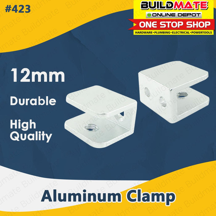 2 PCS Aluminum Clamp 8mm | 10mm | 12mm High Quality U-Shaped Clip For Mounting Hardware SOLD PER PAIR •BUILDMATE•