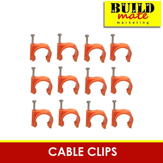 PVC Clamp Clip for Pipes and Flexible Hose 100PCS/BAG 20mm | 25mm SOLD PER BAG •BUILDMATE•