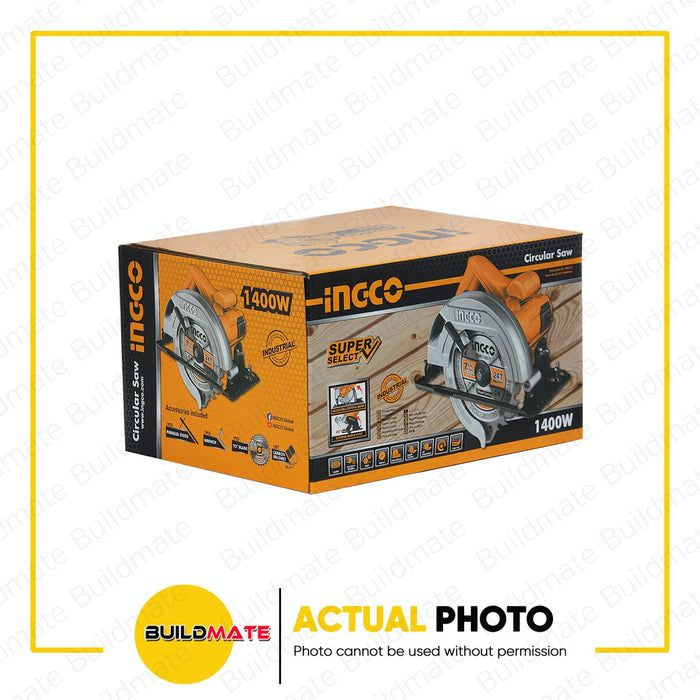 [COMBO] INGCO Angle Grinder 750W AG750282 + Circular Saw 1400W 7" CS185382 SUPER SELECT + FREE INGCO GOGGLES & PAINT BRUSH •BUILDMATE• IPT