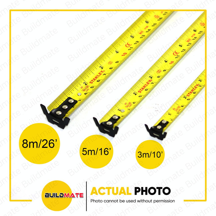 STANLEY Steel TYLON Measuring Tape Measure 5 meters 8 meters / Measuring Tape 5m/16ft , 8m/26ft SHT