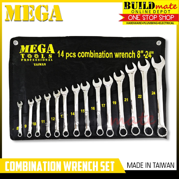 MEGA/FUJIMA 14PCS/SET Combination Wrench •BUILDMATE•