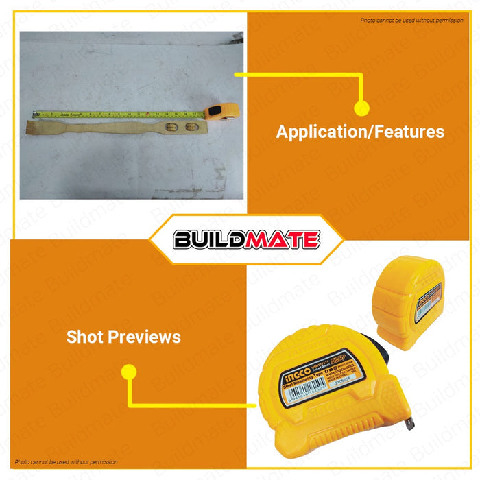 INGCO Steel Tape Measure Measuring Tape with Metric & Inch Super Select 3 METERS | 5 METERS HT2