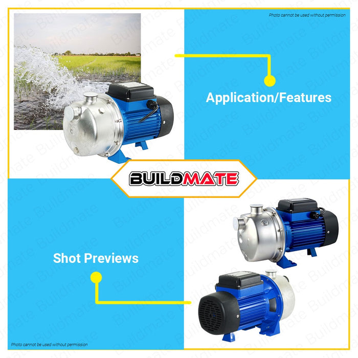 DAYUAN Italy Self Priming Water Booster Jet Pump Stainless Steel Body 0.5 HP JET370SDM •BUILDMATE•