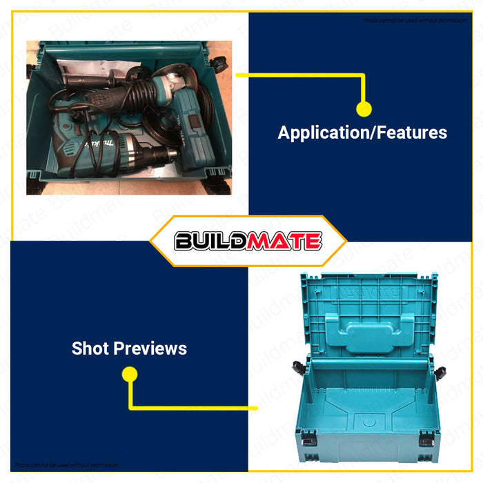 MAKITA MAKPAC Connector Case Type 2 Tool Box Organizer Toolbox Storage Box Carrying Case Plastic Organizer Plastic Tool Box Storage Box Storage Tool 196648-5 | 100% ORIGINAL / AUTHENTIC •BUILDMATE•