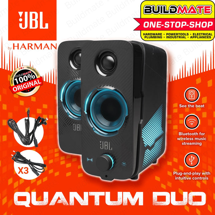 JBL Quantum Duo PC Wireless Bluetooth Gaming Speakers RGB •BUILDMATE•