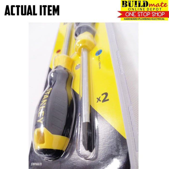 STANLEY Cushion Grip Magnetic Tip Screwdriver 2PCS/SET 66670 SHT