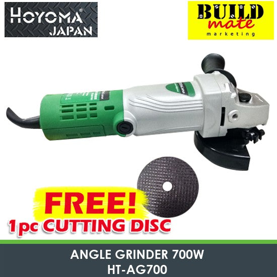 Hoyoma Angle Grinder 700W HT-AG700 +FREEcuttingdisc HYMPT