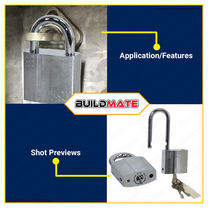 ABLOY FINLAND Original Heavy Duty Gate Door Padlock 48mm 330/25 |  330/50 SOLD PER PIECE •BUILDMATE•