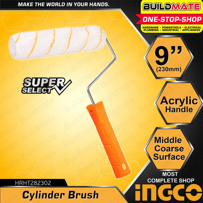 INGCO Cylinder Paint Brush Inner Wall 9" Acrylic Handle Super Select HRHT282302 •BUILDMATE• HT2