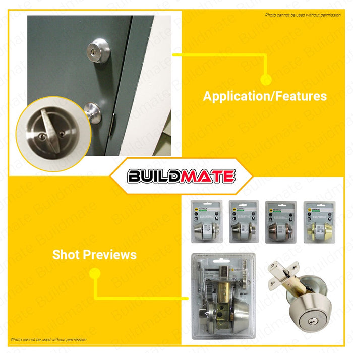 YALE Essential Series SINGLE Cylinder Deadbolt Antique Brass Copper Satin Stainless Steel Brass
