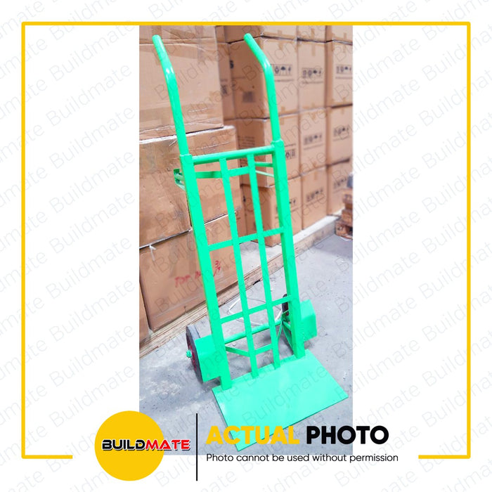 KARTILYA Green Hand Push Cart Trolley 12" Black Rubber Wheels •BUILDMATE•