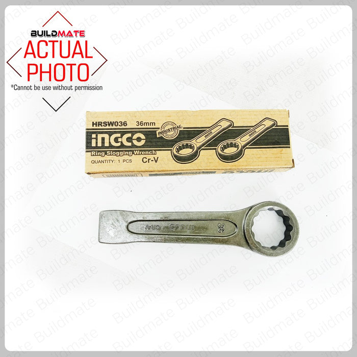 INGCO Ring Slogging Wrench Cr-V for Hammer Striking Wrench Hand Tools SOLD PER PIECE •BUILDMATE<span data-mce-fragment="1">•</span> IHT