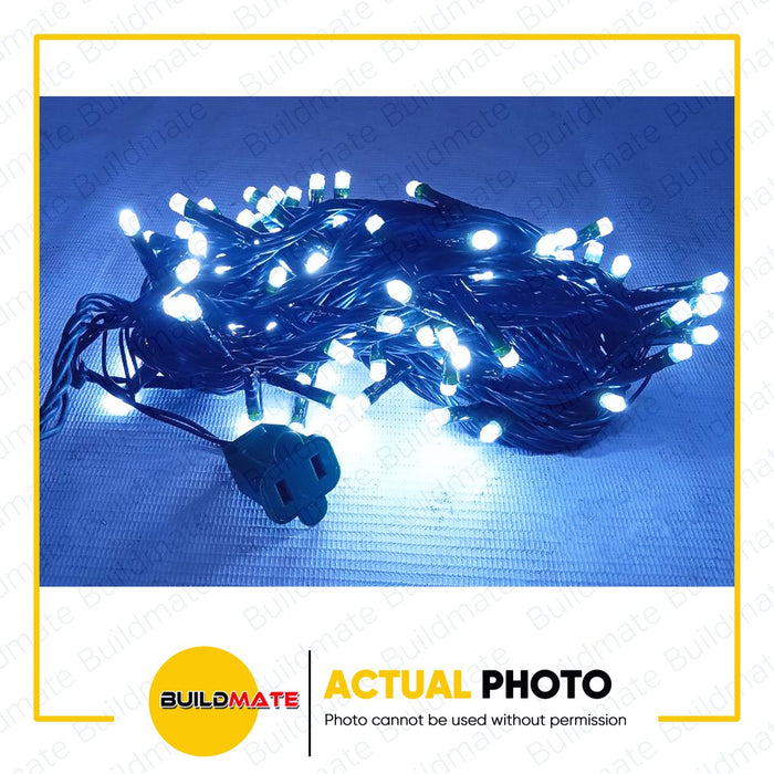 FIREFLY 100 LED White Christmas Lights Green Wire FXL12100WH •BUILDMATE•