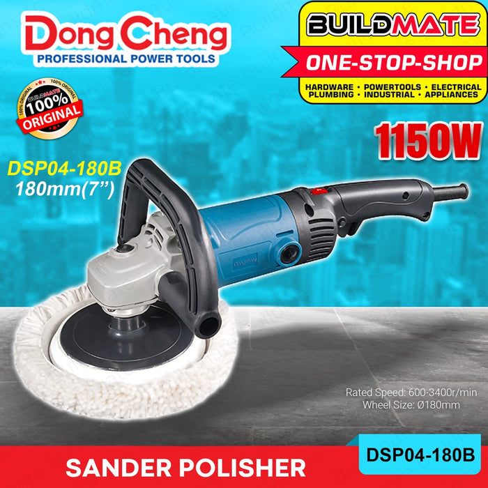DONG CHENG Angle Polisher Sander 1150W Ø180mm DSP04-180B •BUILDMATE•