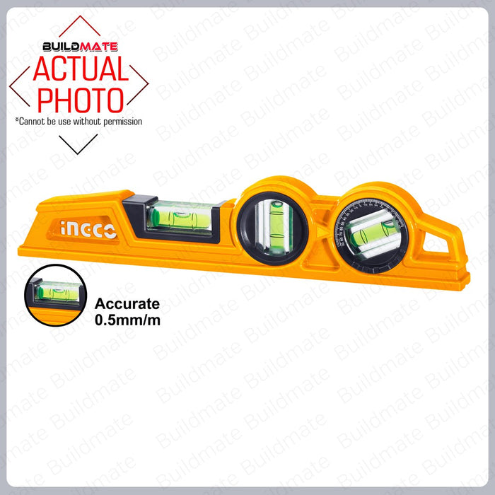 BUILDMATE Ingco Industrial Mason's Level 24.5cm / 40cm Aluminum Leveling Tool SOLD PER PIECE HBSL08030 HBSL08040 IHT
