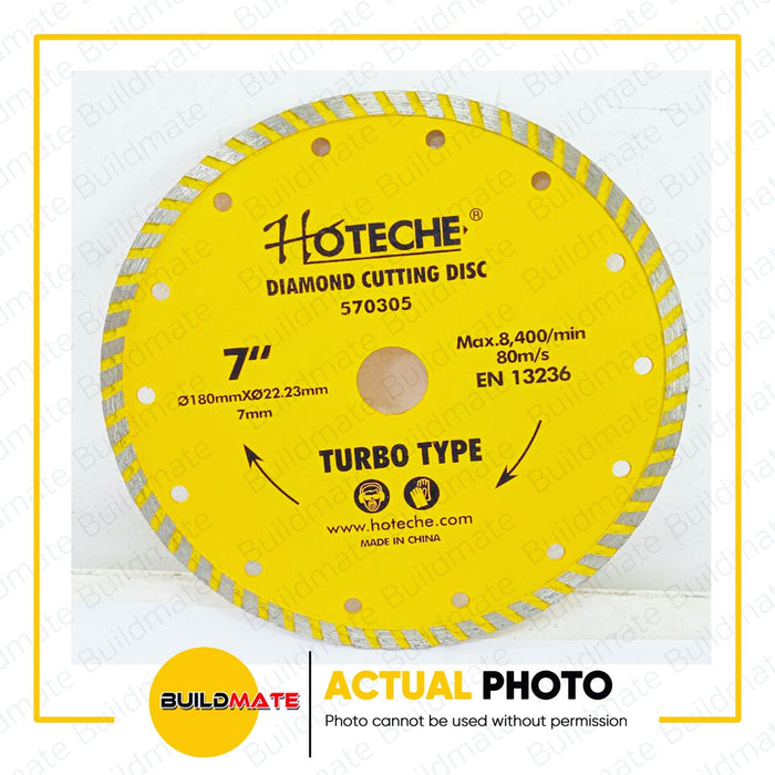 HOTECHE Diamond Cutting Disc Turbo Type 7" 570305 •BUILDMATE•