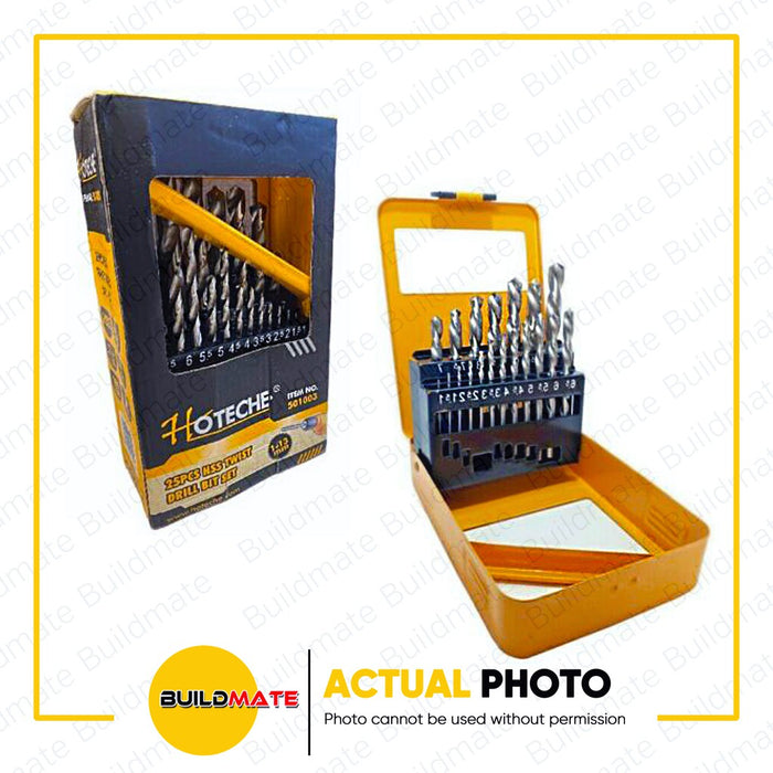 HOTECHE HSS Twist Drill Bits 25PCS/SET 501003 •BUILDMATE•