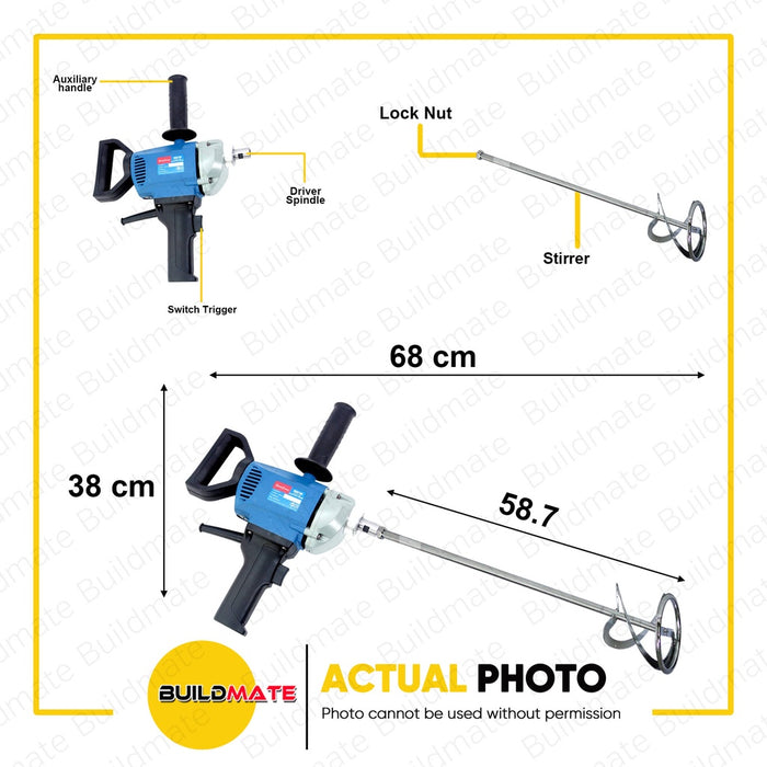 DONG CHENG Electric Mixer with Mixer Paddle 800W DQU160 •BUILDMATE•