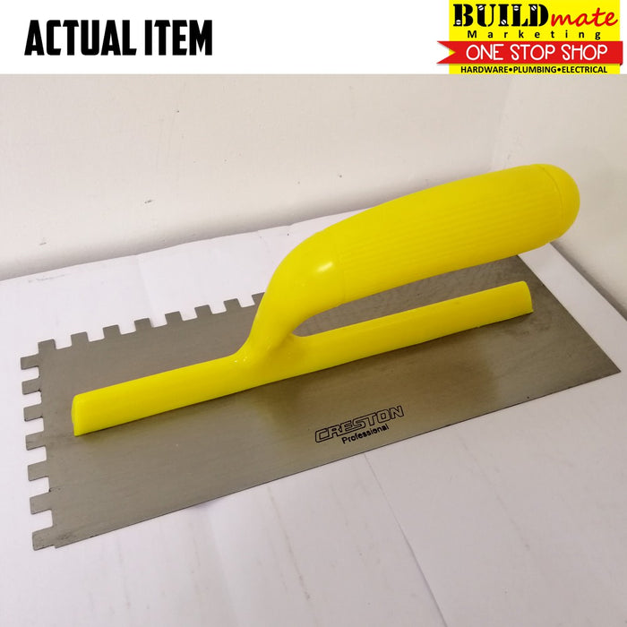 CRESTON PVC Handle Plastering Trowel with Teeth PTR-335