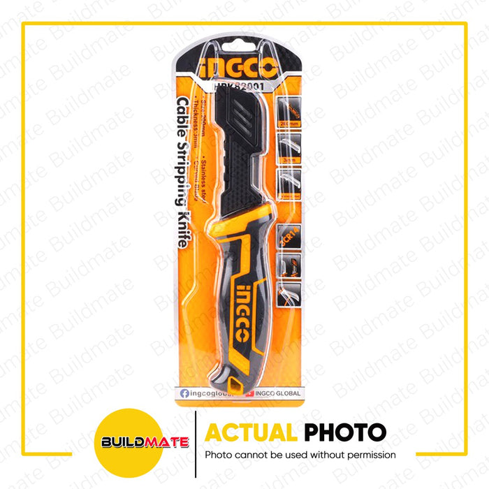 INGCO Cable Stripping Knife Straight Blade 200mm HPK82101 •BUILDMATE• IHT