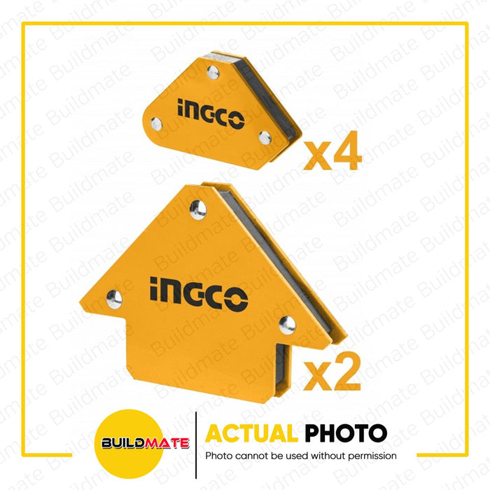 INGCO 6PCS Magnetic Magnet Welding Holder Angle Square Positioner Jigs Set AMWH6001 •BUILDMATE• IHT