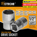 Hoteche 1/2 Drive Socket 6Pt 8mm 10mm 12mm 13mm 14mm 15mm 16mm 20mm SOLD PER PIECE •BUILDMATE•