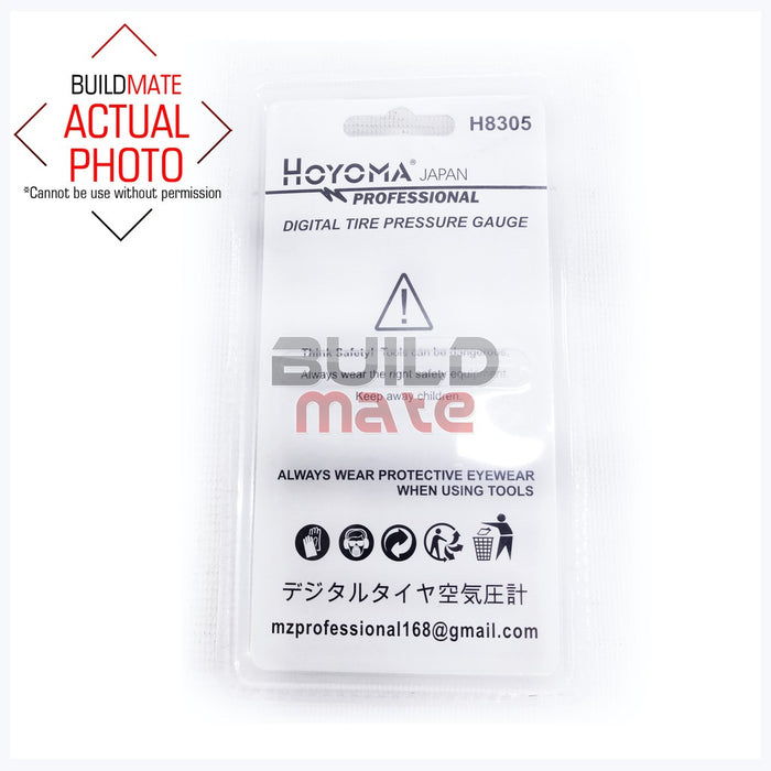 HOYOMA Digital Tire Pressure Gauge H8305 •BUILDMATE• HYMHT