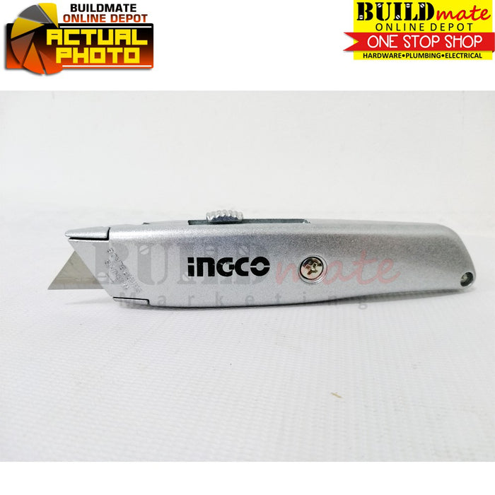 INGCO Utility Knife Zinc Alloy Body HUK615 •BUILDMATE• IHT