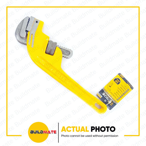 HOTECHE Offset Pipe Wrench 10" 150122 •BUILDMATE•
