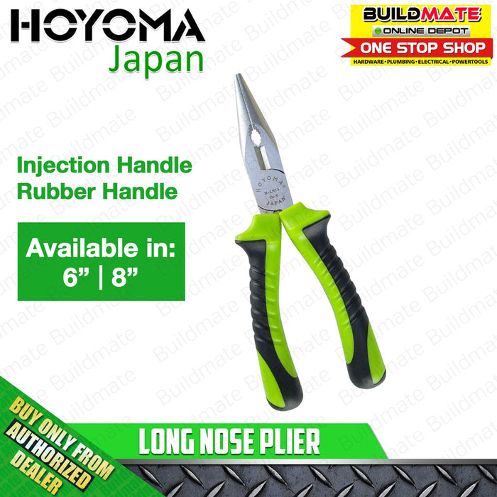 HOYOMA Long Nose Plier 6" | 8" SOLD PER PIECE •BUILDMATE• HYMHT