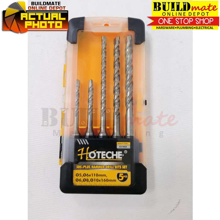 Hoteche SDS-PLUS Hammer Drill Bits 5PCS/SET 531002 •BUILDMATE• 