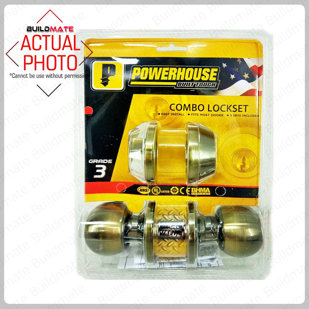 BUILDMATE Powerhouse PRO SERIES COMBO Entrance Lockset + Single Deadbo ...