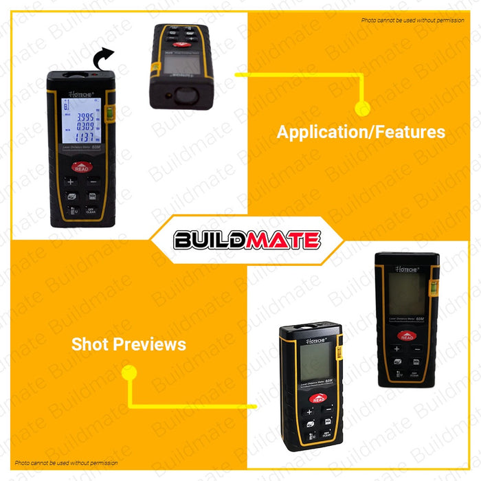 Hoteche Laser Digital Multimeter 60m HTC-284902 •BUILDMATE•