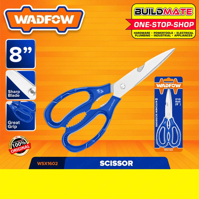 WADFOW Scissor 8" Inch | 8.5" Inch Multi Purpose Scissors [SOLD PER PIECE] Steel •BUILDMATE• WHT