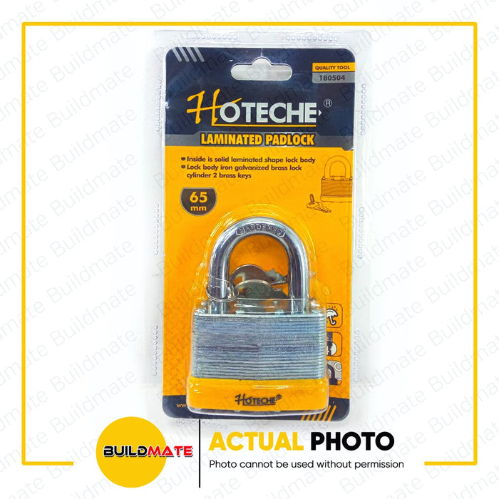 HOTECHE Brass Lamination Padlock 65mm 180504 •BUILDMATE•