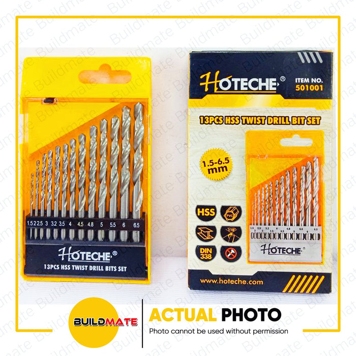HOTECHE 13PCS/SET HSS Drill Bit Set 501001 •BUILDMATE•