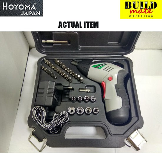 BUILDMATE Hoyoma 4.8V Cordless Drill with 46pcs Bits HT-CD46KIT HYMPT