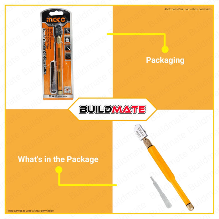 Ingco Plastic Handle Oil Glass Cutter HGCT05 100% ORIGINAL / AUTHENTIC •BUILDMATE• HT2