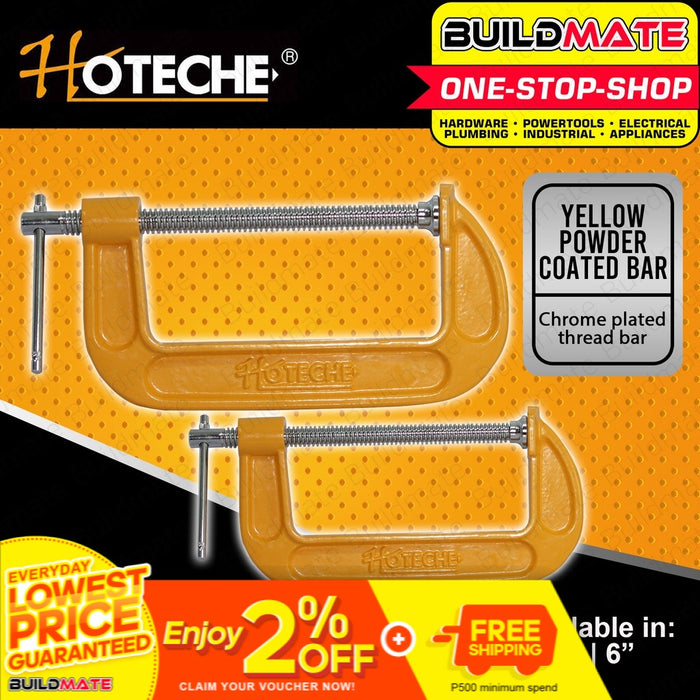 HOTECHE G-Clamp 4" | 6" SOLD PER PIECE •BUILDMATE•