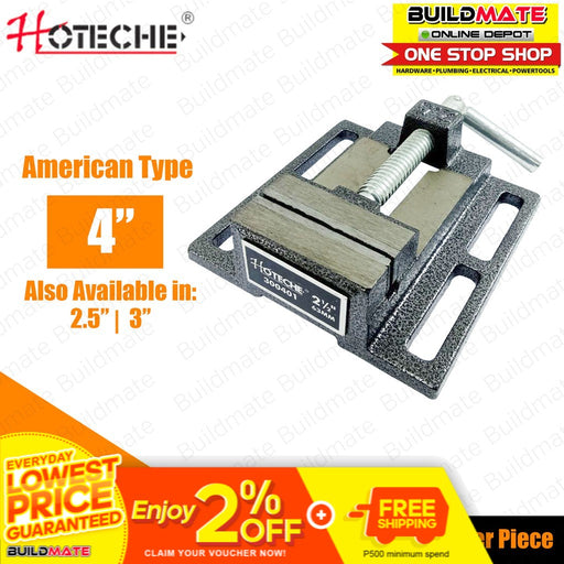 HOTECHE Vice For Drill Press American Type 4" (100mm) 300403 •BUILDMATE•