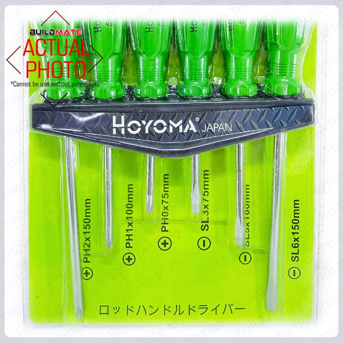 Hoyoma Magnetic Screwdriver 6PCS/SET H5101 •BUILDMATE• HYMHT