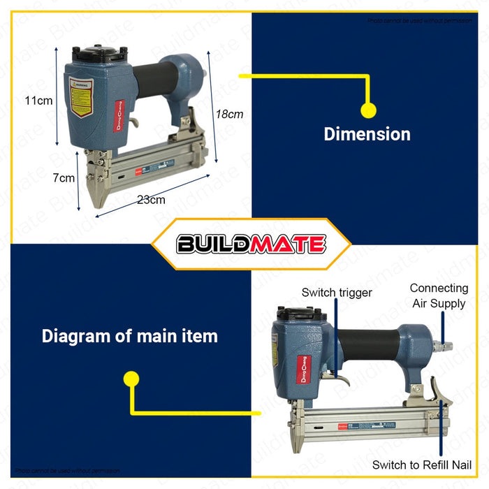 DONG CHENG Air Stapler 4-8 Bar 8mm DF30 •BUILDMATE•
