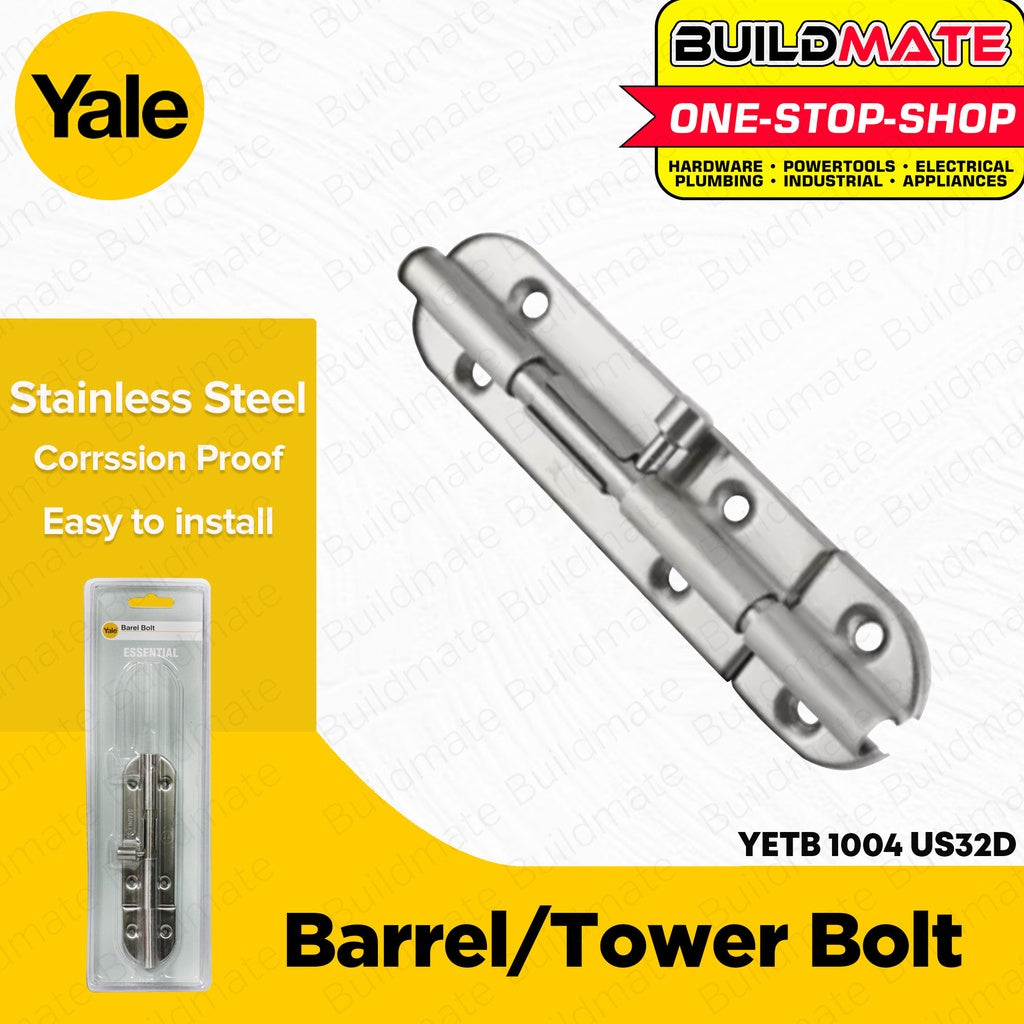 YALE Essential Series Tower Barrell Bolt Door Latch Lock YETB 1004 US