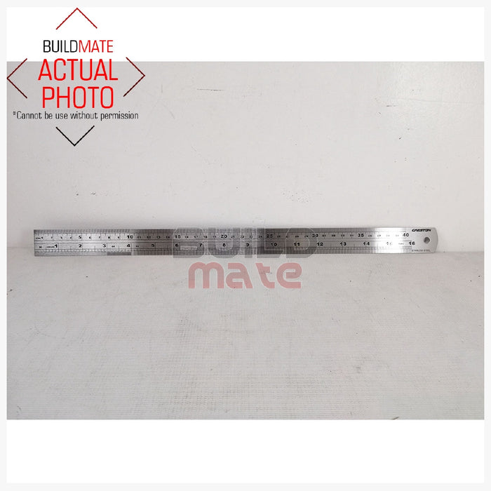 CRESTON Stainless Steel Ruler 16" FM2516 •BUILDMATE•