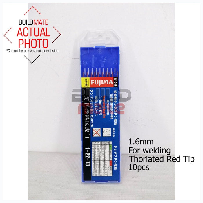 FUJIMA 1.6mm Tungsten Electrode for Welding W-016 SOLD PER PIECE •BUILDMATE•
