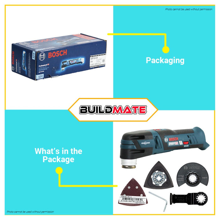 BOSCH Lithium Ion Li-Ion Cordless Multi-Purpose Oscillating Tool Solo GOP 12V 12V-28 06018B50L0 BLC