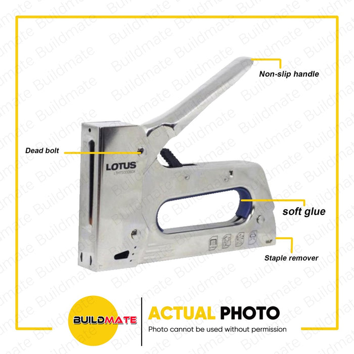 LOTUS Steel Staple Gun Rust Resistance TR33 Heavy Duty LTHT5000SGX •BUILDMATE•