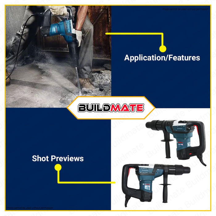 BOSCH Professional 1100W SDS MAX Rotary Hammer Drill with Case 8.5J 40mm GBH 5-40 D 06112690K0
