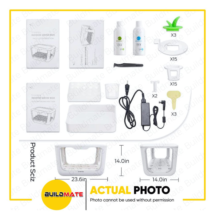 GREENJOY Hydroponics System Desktop Grow Box 15 Holes SPH-045ABUAW •BUILDMATE•